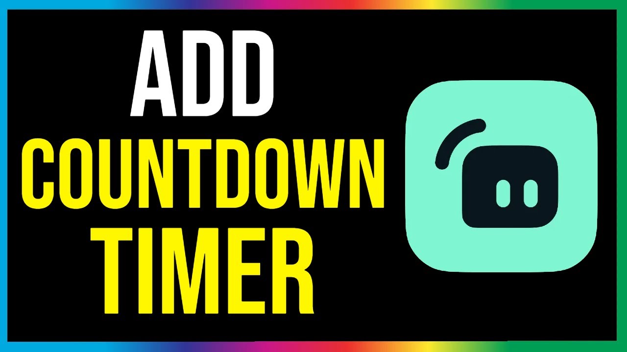 How To Add Countdown Timer To Streamlabs OBS QUICK EASY YouTube