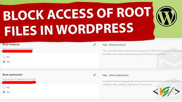 How to Block Access of Root Files through Plugin in WordPress