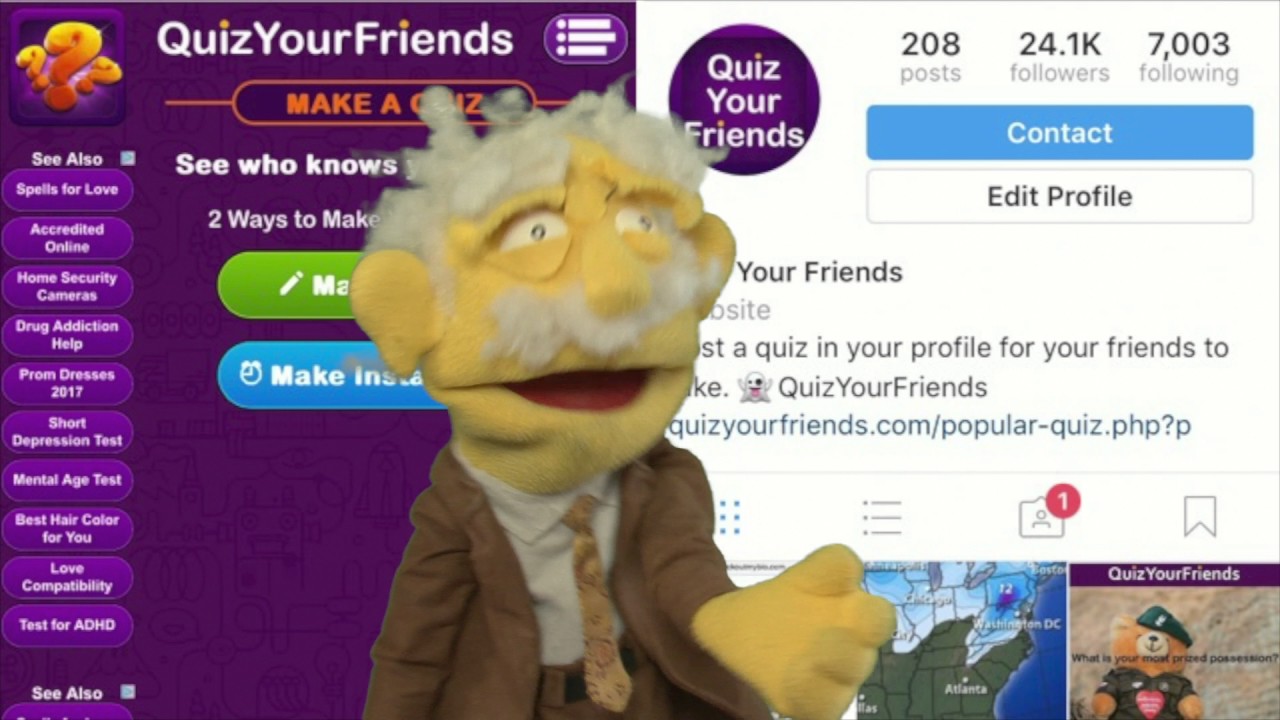 Quiz Your Friends Make a Quiz and put it in your Instagram Bio YouTube