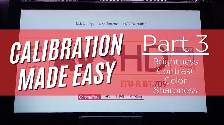 Projector Calibration Made Easy | Part 3 | Image Settings