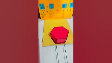 Hexagonal Prism Net // Maths Model // TLM // #shortsfeed #maths  #shorts