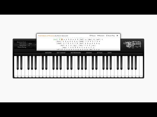 Undertale Music Sheets, Online Keyboard at Virtual Piano