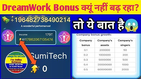 StarMaker | Family DreamWork Game | Why not Increasing Starmaker DreamWork Company Bonus | SumiTech