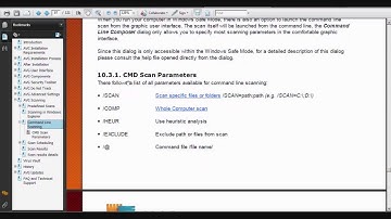 Location of AVG 2013 Command Line Scanner Documentation