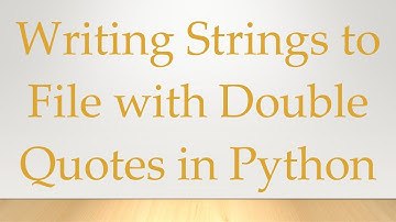 Writing Strings to File with Double Quotes in Python