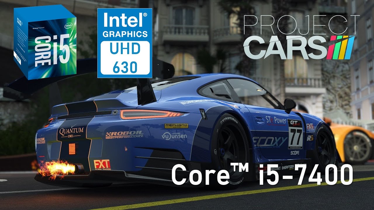 Teste `Project Cars no Core™ i5-7400 - intel HD graphics 630