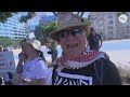 Outside Republican midterm convention, 2 anti-Trump protesters arrested