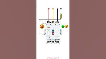 Shunt trip connection and combination switch connection in MCCB #mcb #mccb #shunttrip #wiring