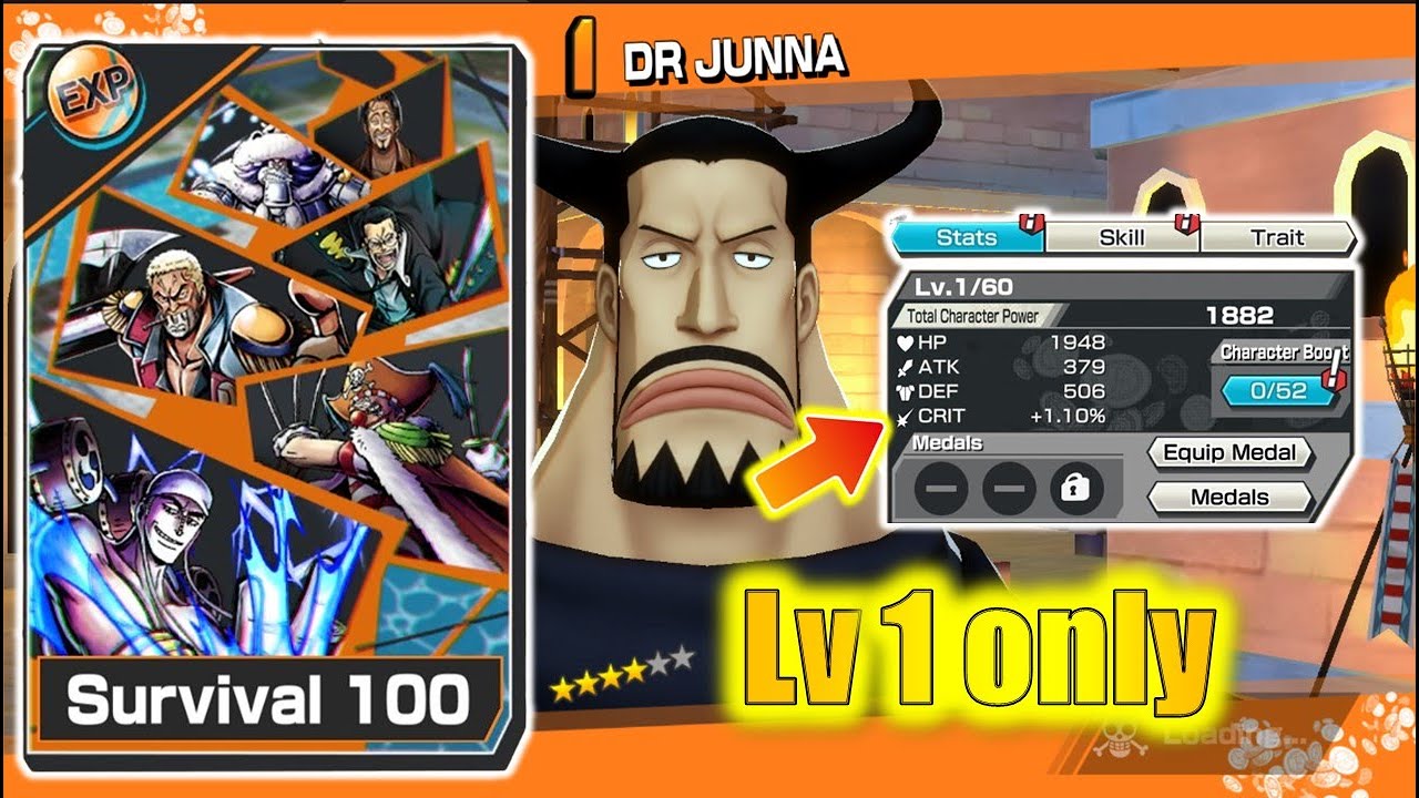 Can We Beat Survival 100 with Level 1 Blueno from CP9 in One Piece