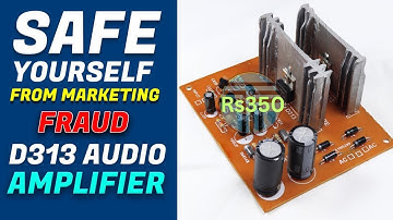How to Make 200 Watts Amplifier Bluetooth Audio, Amplifier D313 Transistor Based Amplifier Kit