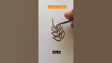 Day 10 Leaves Tutorial| Learn With Sunitha #short #viral #viral #ytshorts #shorts  #youtubeshorts