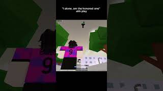 &quot;I alone am the honored one&quot; 💀💀💀 #jujutsushenanigans  #jjk  #gojo  #anime  #roblox