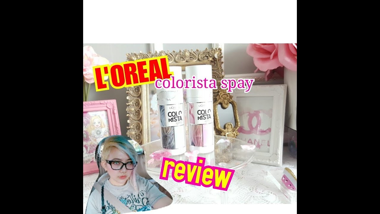 L'OREAL Colorista spray Review ll Light hair - YouTube