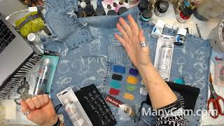 Bleaching & Painting Denim w/Stencils -- Patti Tolley Parrish