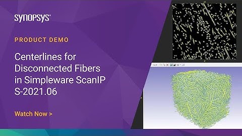 Centerlines for Disconnected Fibers in Simpleware ScanIP S-2021.06 | Synopsys