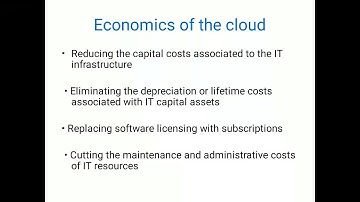 CC- Cloud Computing-BE CSE-IT- Economics of the Cloud