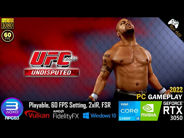UFC 2009 Undisputed PC Gameplay | RPCS3 | Full Playable | PS3.