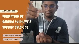 Formation of Barium Sulphate and Sodium Chloride- CBSE GRADE -X, SCIENCE ACTIVITY 1.10