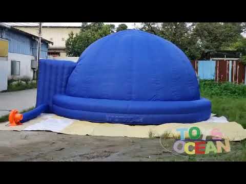 inflatable planetarium tent - YouTube