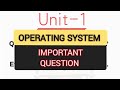 operating system bca first-year important question || unit 1