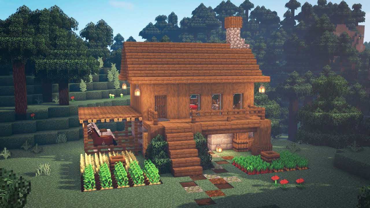 มา ย ครา ฟ survival  New 2022  Minecraft | How to Build a Simple Survival House | Starter House