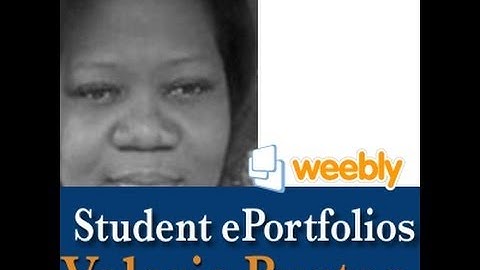 Weebly for Student ePortfolios