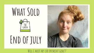 What Sold End of July - Thrifted Clothing to Sell Online Ebay Poshmark For Profit - Pay For My Car!