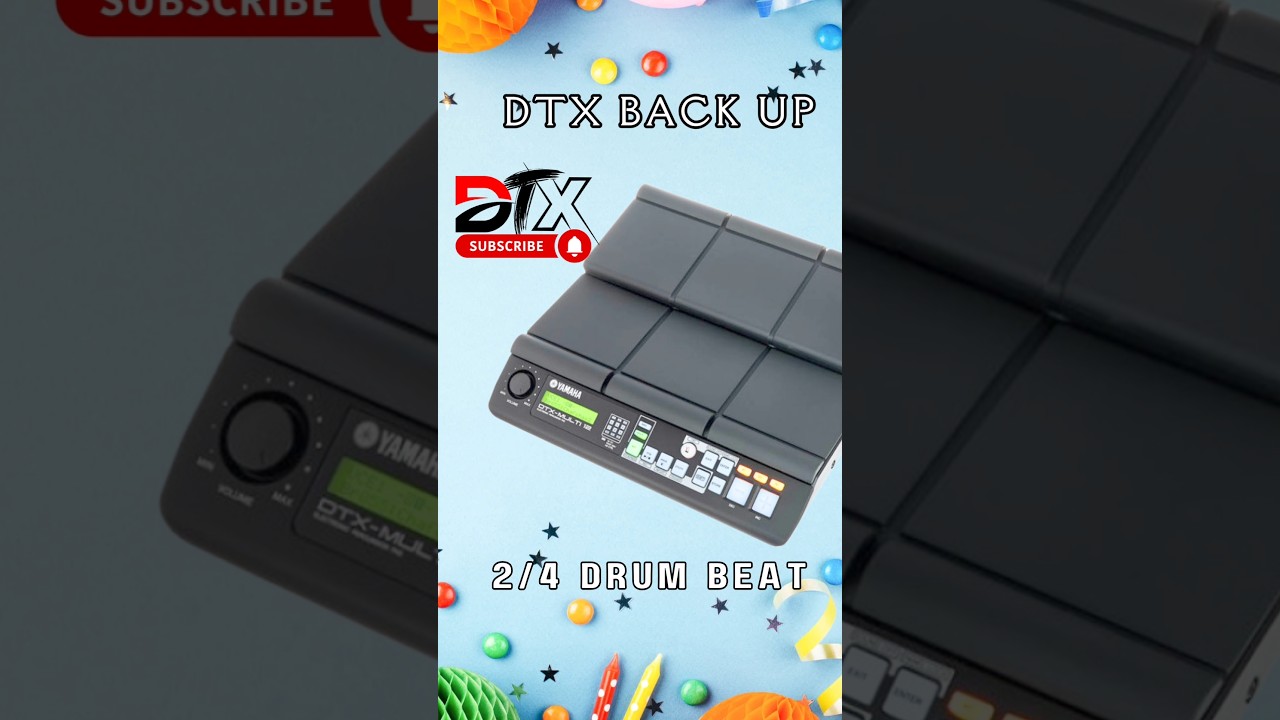 2/4 Drums pattern || Beginner Tutorial || Yamaha DTX multi 12 