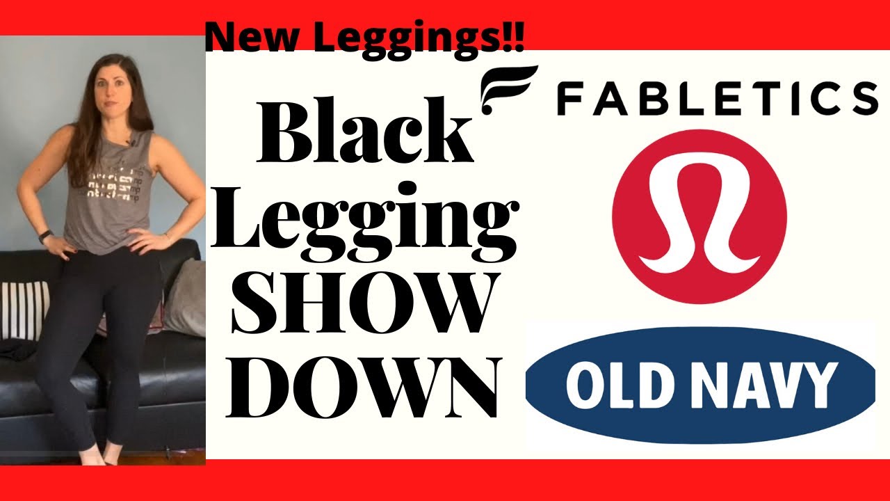 Lululemon vs Fabletics vs Old Navy! Black Leggings Show Down!! Is Lululemon  worth the money?? 