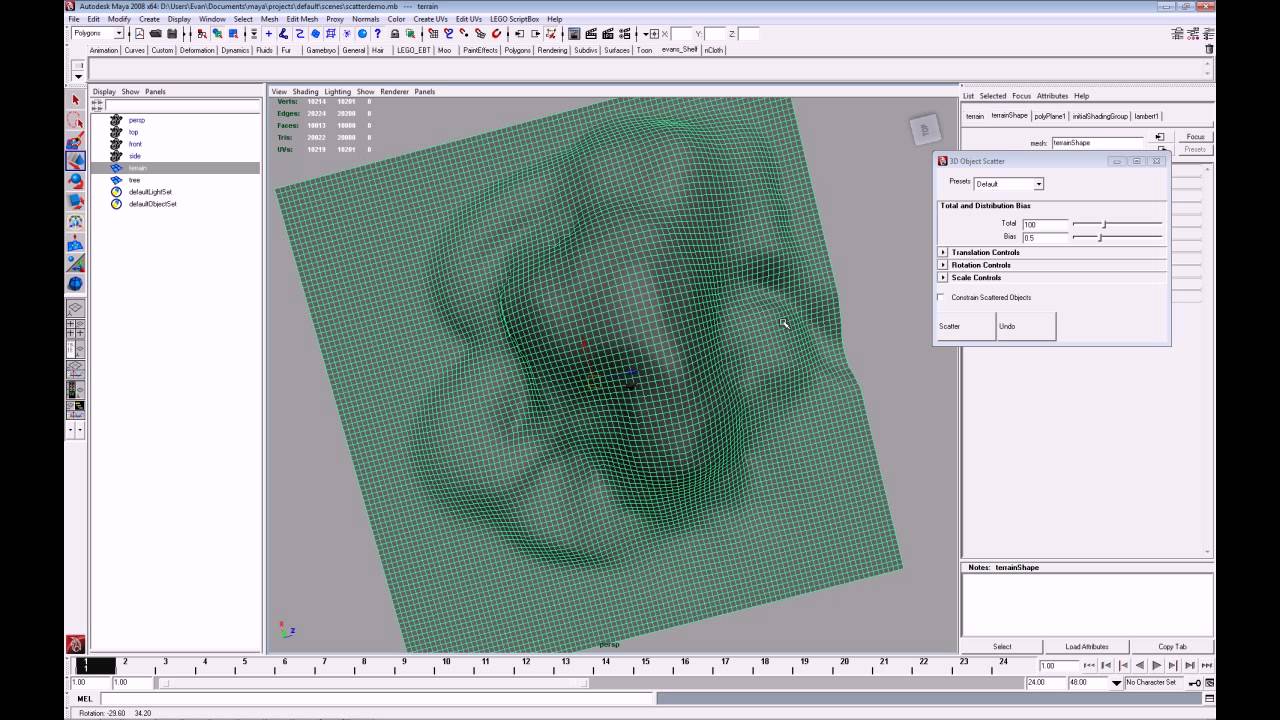 Scatter Tool for Maya - YouTube