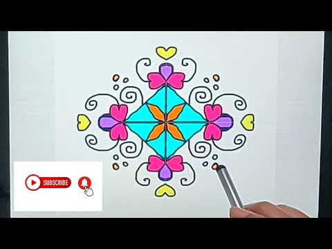 Rangoli Designs || Kolam || Muggulu || Digital Rangoli || Rangoli on Ipad || Kolam Design || Rangoli