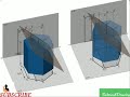 Engineering Drawing- Oblique Projection of Hexagonal Drawing of Prism