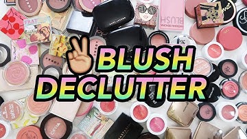 EXTREME DECLUTTER WITH ME! | TOO MANY BLUSHES!! 😱