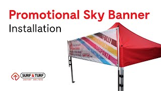Promotional Sky Banner Installation
