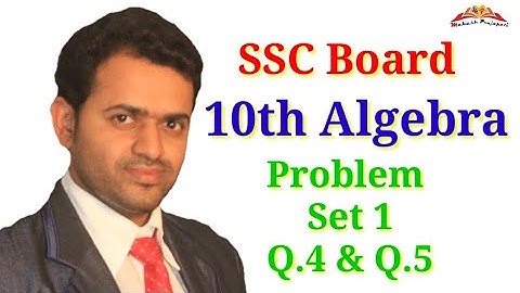 10th algebra Problem Set 1 Q.4 & Q.5 || Linear Equation in Two Variables Problem set 1