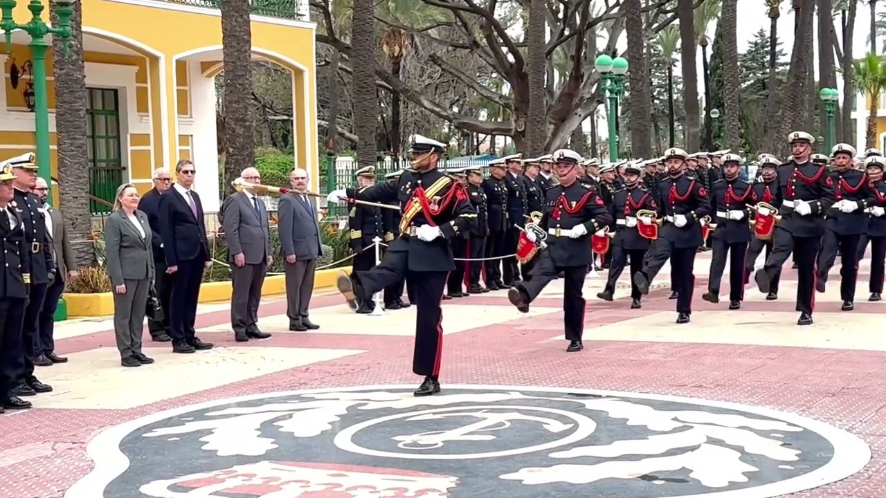 REVISTA DEL PIQUETE DE INFANTERIA DE MARINA EN EL ARSENAL MILITAR DE CARTAGENA 25-03-2024