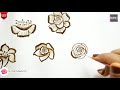 10 amazing rose flower mehndi  learn quick and easy gulf roses  tips and tricks for mehndi 2020