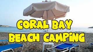 Beach Camping on a Sun Lounger in Cyprus