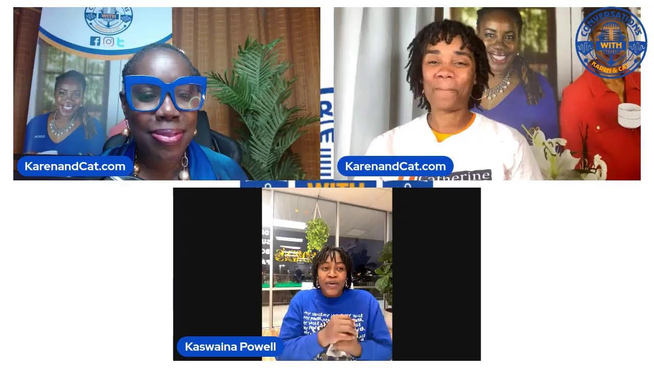 Karen and Cat talk with education providers Karen and Cat talk with education providers