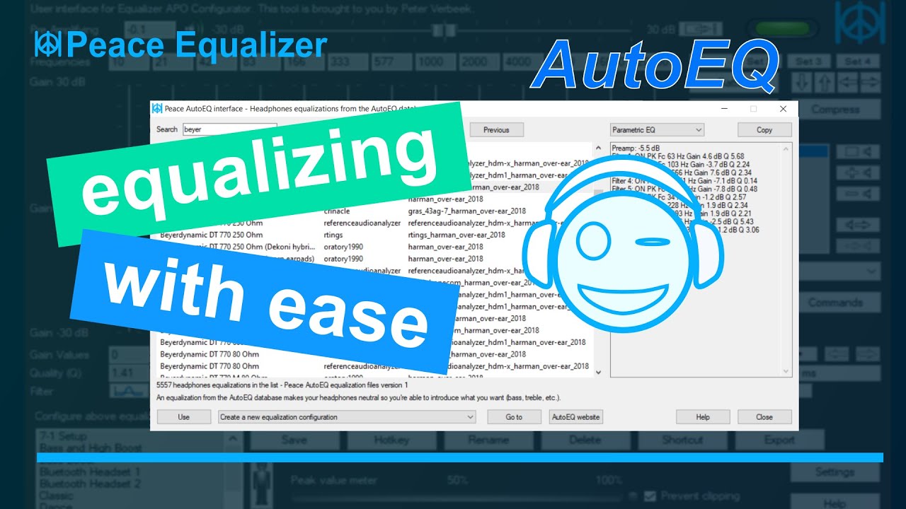 Peace equalizer interface