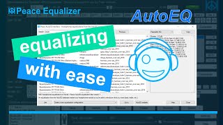 Peace Equalizer - Tutorial 20 Easy equalizing: The AutoEQ Interface screenshot 4