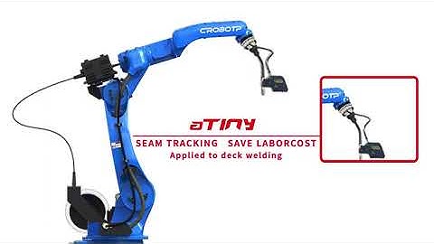 CRP Robot Work in Deck Welding with Seam Tracking System