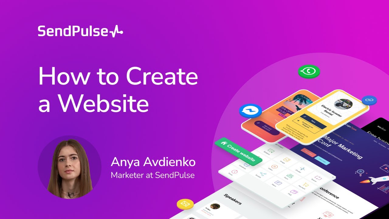 How to Create a Website with SendPulse