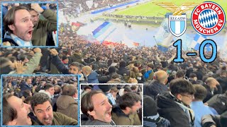 LAZIO-BAYERN MUNICH 1-0 | LIVE REACTION in CURVA NORD | Una SERATA nella BOLGIA!