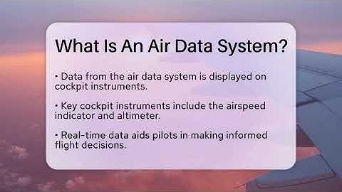 What Is An Air Data System? - Air Traffic Insider