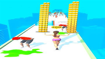 Waitress Run 3D 💃 🍷 All Levels Gameplay Android,ios