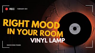 Useless Vinyl into Light Fixture