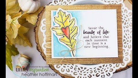 Unity Quick Tip: Watercolor with Oxide Ink + Distress Ink Background