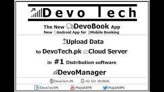 Upload Data for DevoBook to DevoTech.pk Cloud Server