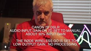 RØDE WIRELESS GO   Mic check with three cameras